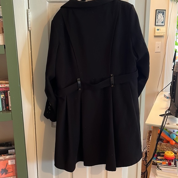 Steve Madden Black Pea Coat 2x - Picture 3 of 3